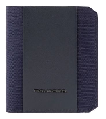 PIQUADRO Brief2 Vertical Men´s Wallet with Coin Pocket RFID Night Blue
