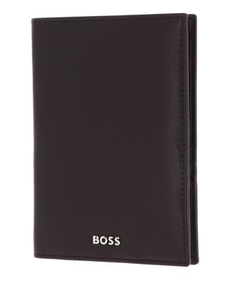 HUGO BOSS Classic Smooth Passport Case Brown