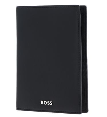 HUGO BOSS Classic Smooth Passport Case Black