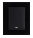 HUGO BOSS Classic Grained Trifold Card Case Black HUGO BOSS Classic Grained Trifold Card Case Black