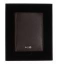 HUGO BOSS Classic Smooth Card Case Brown HUGO BOSS Classic Smooth Card Case Brown