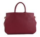 COCCINELLE Blue Soft Handbag Grained Leather Garnet Red