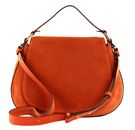 COCCINELLE Coccinelle Sole Suede Handbag Tangerine