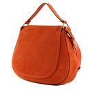 COCCINELLE Coccinelle Sole Suede Handbag Tangerine