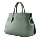 COCCINELLE Blue Soft Handbag Grained Leather Kale Green