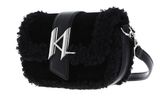 KARL LAGERFELD K / Saddle Shoulder Bag Black