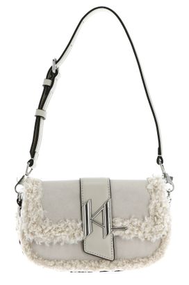 KARL LAGERFELD K / Saddle Shoulder Bag Almond