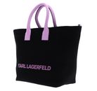 KARL LAGERFELD Icon K Canvas Shopper Black