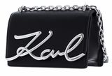 KARL LAGERFELD K / Signature Shoulder Bag S Black / Nickel KARL LAGERFELD K / Signature Shoulder Bag S Black / Nickel