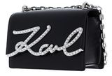 KARL LAGERFELD K / Signature Shoulder Bag Black KARL LAGERFELD K / Signature Shoulder Bag Black