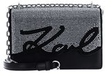 KARL LAGERFELD K / Signature Shoulder Bag Black / Silver KARL LAGERFELD K / Signature Shoulder Bag Black / Silver