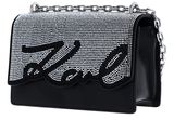 KARL LAGERFELD K / Signature Shoulder Bag Black / Silver KARL LAGERFELD K / Signature Shoulder Bag Black / Silver