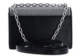 KARL LAGERFELD K / Signature Shoulder Bag Black / Silver KARL LAGERFELD K / Signature Shoulder Bag Black / Silver