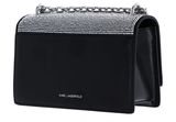 KARL LAGERFELD K / Signature Shoulder Bag Black / Silver KARL LAGERFELD K / Signature Shoulder Bag Black / Silver