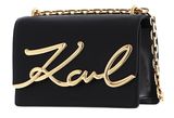 KARL LAGERFELD K / Signature Shoulder Bag S Black / Gold KARL LAGERFELD K / Signature Shoulder Bag S Black / Gold