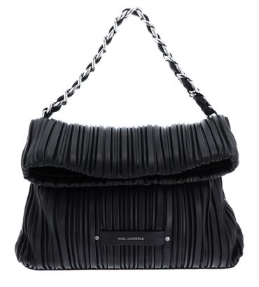 KARL LAGERFELD K / Kushion Chain Fold Tote Black