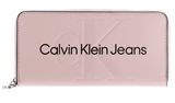 Calvin Klein Long Zip Around Wallet Pale Conch
