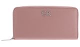 Calvin Klein Re-Lock Zip Around Wallet L Ash Rose