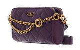 GUESS Gracelynn Mini Status Shoulder Bag Plum GUESS Gracelynn Mini Status Shoulder Bag Plum