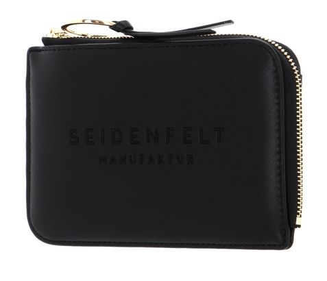 SEIDENFELT MANUFAKTUR Talea Passport Case Black / Gold