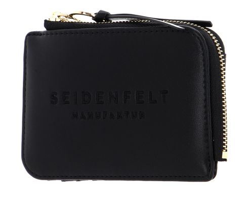 SEIDENFELT MANUFAKTUR Tilda Cardholder Black / Gold