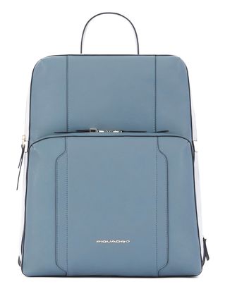 PIQUADRO Circle Expandable Womens´s Laptop Backpack Blue Aviation / Grey