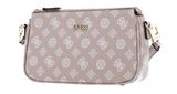 GUESS Noelle Double Pouch Crossbody Light Rose Logo GUESS Noelle Double Pouch Crossbody Light Rose Logo