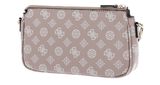 GUESS Noelle Double Pouch Crossbody Light Rose Logo GUESS Noelle Double Pouch Crossbody Light Rose Logo