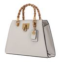 GUESS Stephi Bamboo Satchel Stone