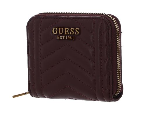 GUESS purse Lovide SLG Small Zip Around Wallet Merlot | Buy bags