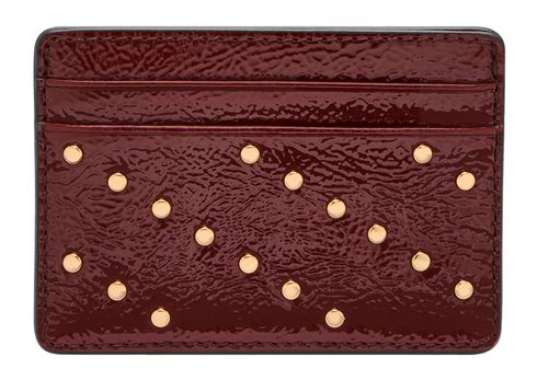 FOSSIL Steven Card Case Red Mahogany