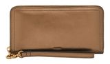 FOSSIL Logan RFID Zip Around Clutch Bronze FOSSIL Logan RFID Zip Around Clutch Bronze