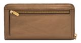 FOSSIL Logan RFID Zip Around Clutch Bronze FOSSIL Logan RFID Zip Around Clutch Bronze