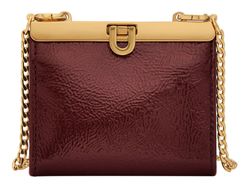 Fossil Damen Crossbody Geldbörse Penrose – Aus Geprägtem Leder, 12 Kartenfächer, Abnehmbarer Kettenriemen, 19,1x8,9x1,9 Cm