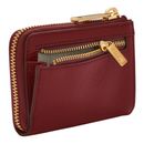 FOSSIL Liza Zip Key Wallet Scarlet