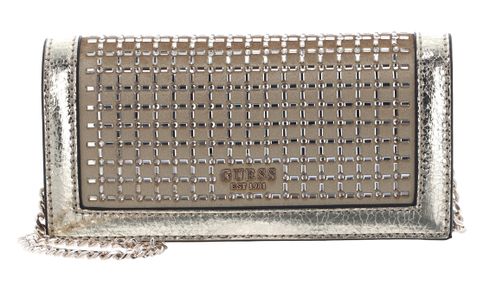 GUESS Gilded Glamour Mini Crossbody Clutch Gold