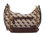GUESS Clelia Crossbody Top Zip Brown Logo GUESS Clelia Crossbody Top Zip Brown Logo