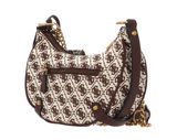 GUESS Clelia Crossbody Top Zip Brown Logo GUESS Clelia Crossbody Top Zip Brown Logo
