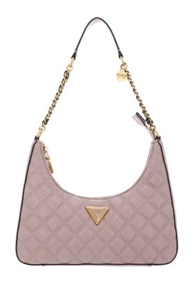 GUESS Giully Top Zip Shoulder Bag Rosewood