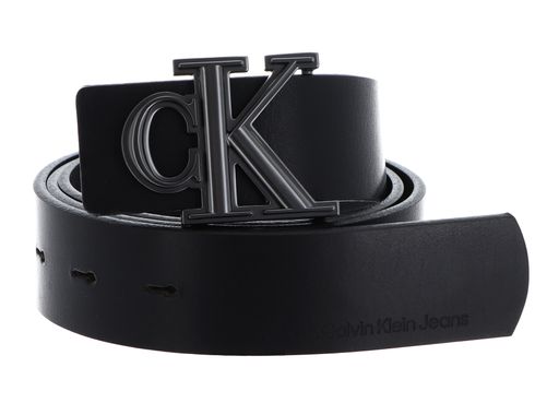 Calvin Klein CKJ Belt Giftpack Prong Harness Leather Harness W100 Black / Bitter Brown