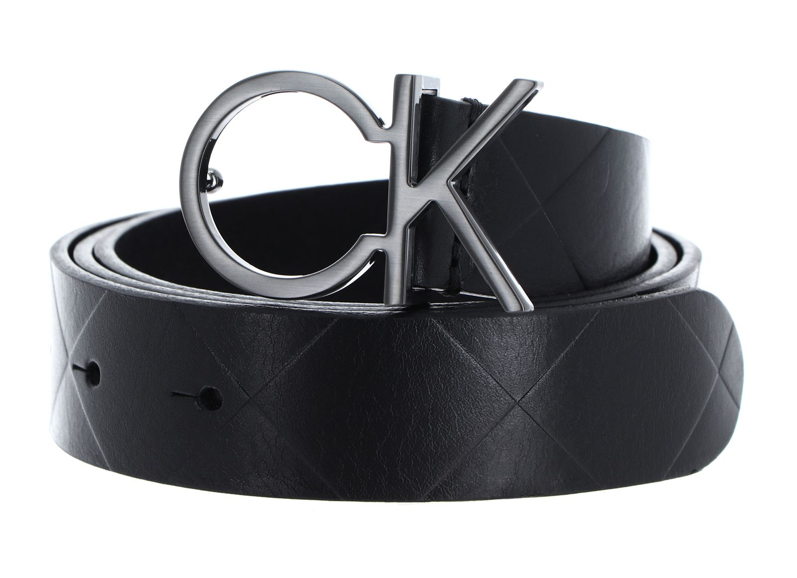 Calvin Klein Gürtel Re-Lock Quilt CK Logo Belt 30MM W75 CK Black | modeherz