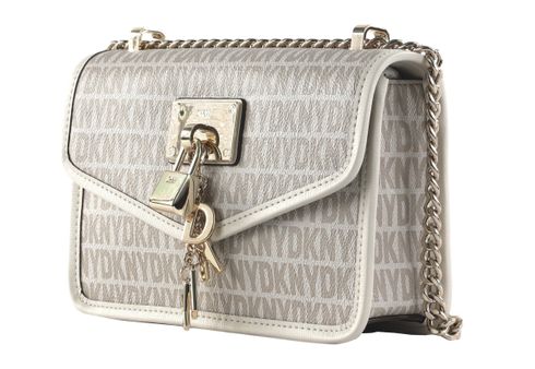 DKNY Elissa SM Flap Shoulderbag Hemp Pebble Buy bags purses accessories online modeherz