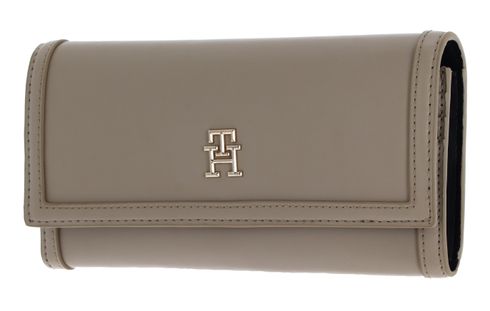 TOMMY HILFIGER TH City Flap Wallet L White Clay