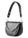 DKNY Orion Conv Flap Bag Black / Silver DKNY Orion Conv Flap Bag Black / Silver
