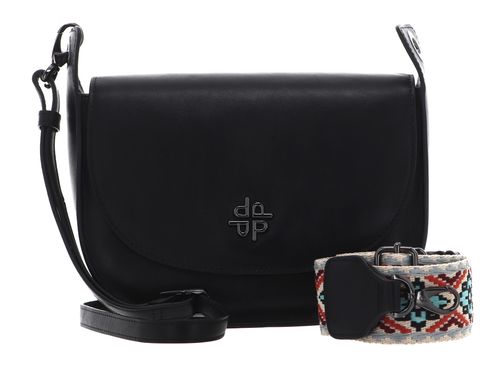 PICARD Rolling Crossbody Bag with Flap Black