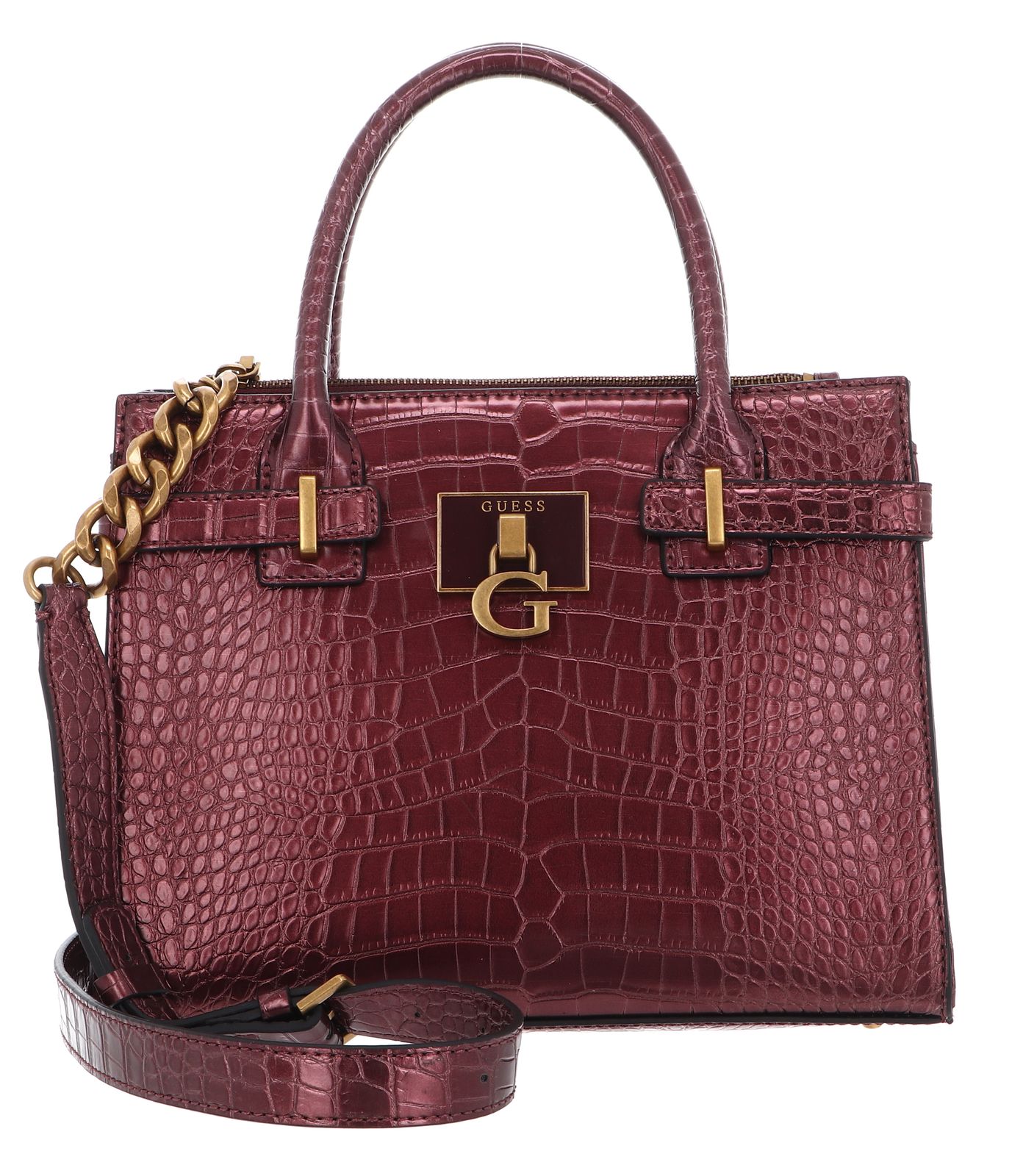 GUESS cross body bag Tabata Society Satchel Merlot Buy bags purses accessories online modeherz