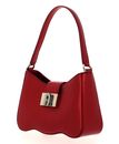 FURLA 1927 Shoulder Bag Wave S Rosso Veneziano FURLA 1927 Shoulder Bag Wave S Rosso Veneziano