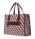 GUESS Izzy Girlfriend Tote Bag Merlot Logo GUESS Izzy Girlfriend Tote Bag Merlot Logo