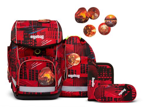 ergobag Cubo Schoolbag Set 5-teilig AlarmBärreitschaft