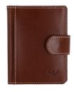 Golden Head Bari RFID Protect Card Case Cognac